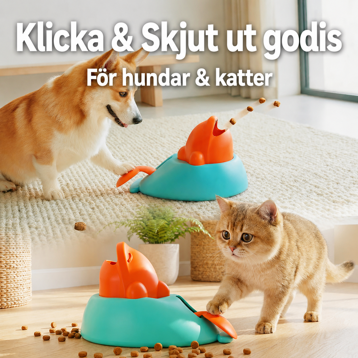 Interaktiv hund/katt leksak